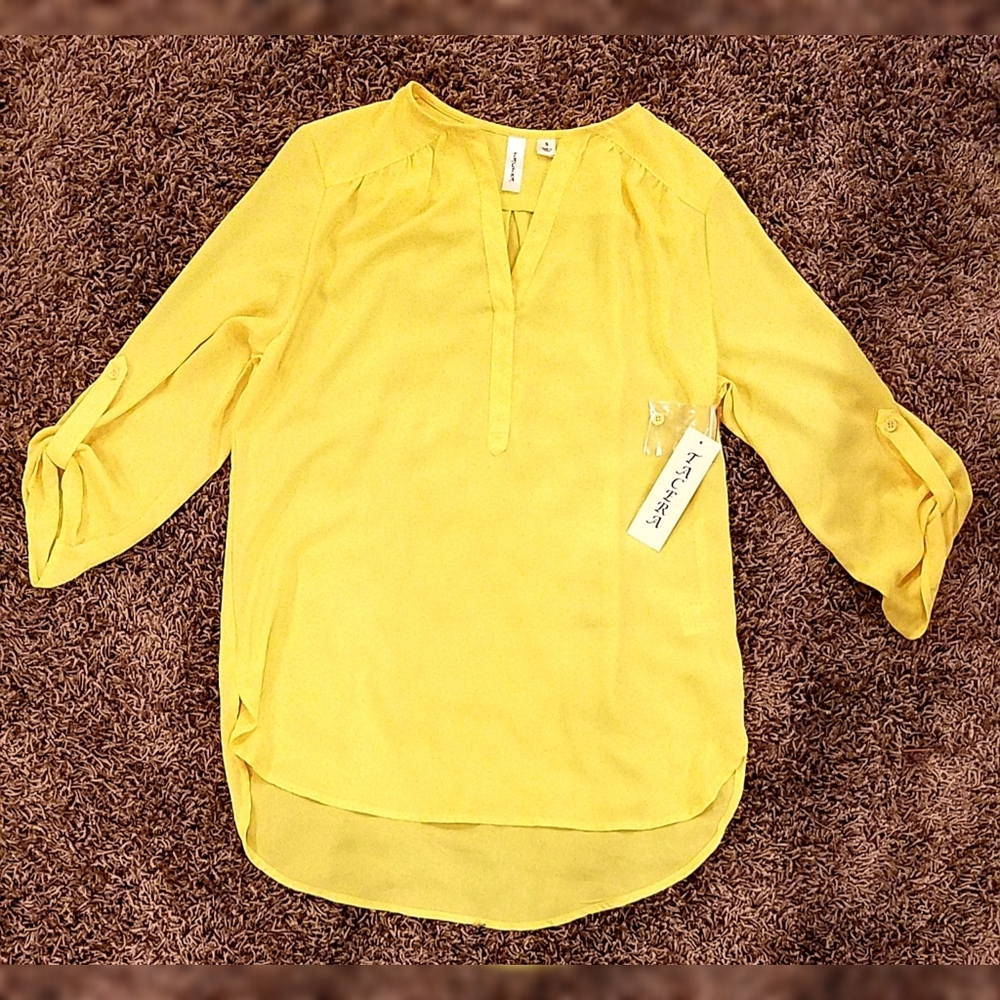 Women's yellow Tecera shirt size S